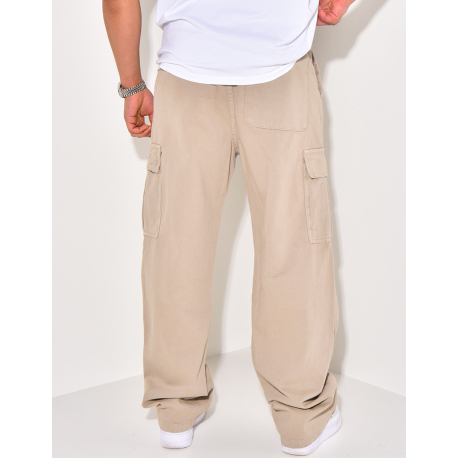 Jeans à poches et ceinture élastique Jeans à poches et ceinture élastique