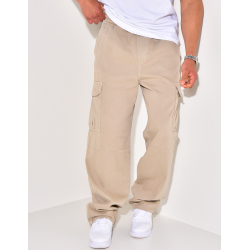 Jeans à poches et ceinture élastique Jeans à poches et ceinture élastique