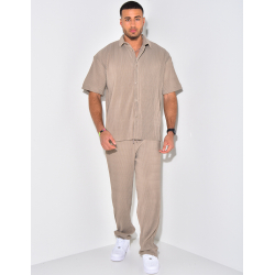 Ensemble chemise plissés Ensemble chemise plissés