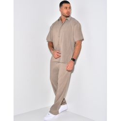Ensemble chemise plissés Ensemble chemise plissés