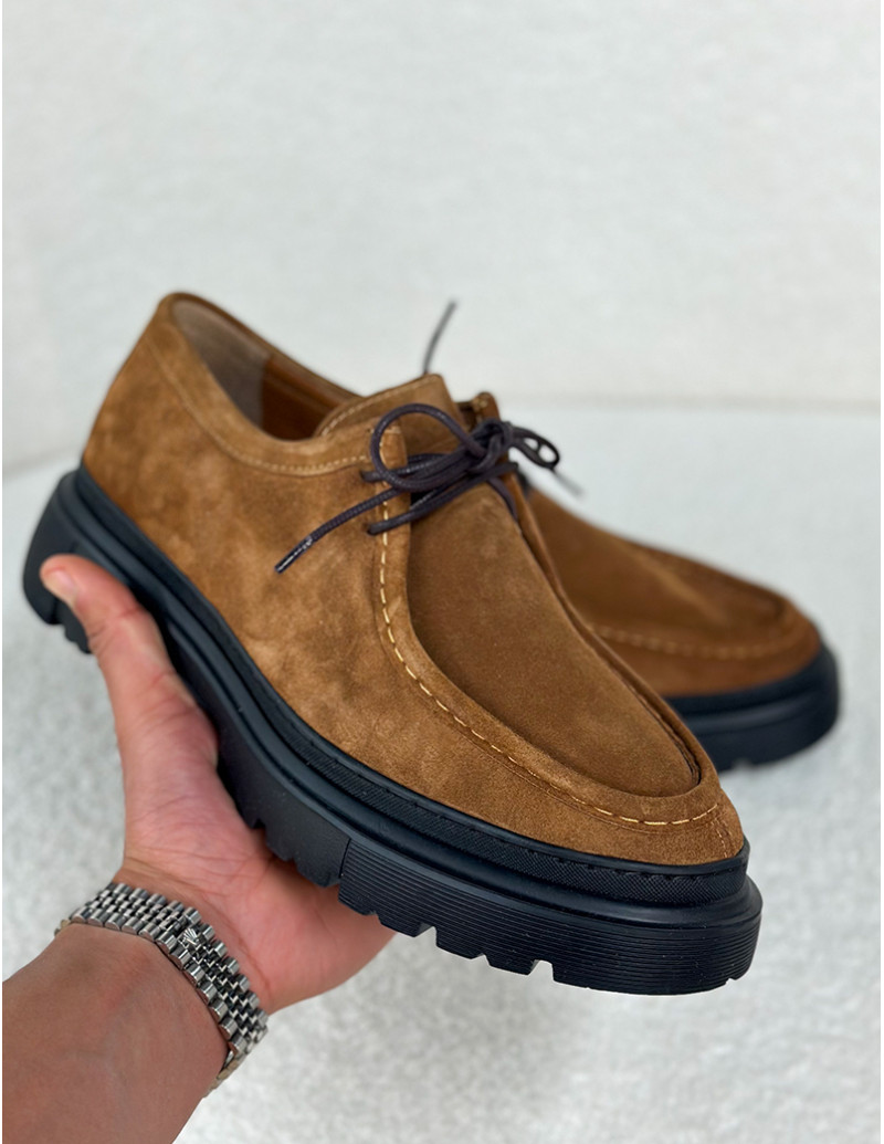 Mocassins en suédine
