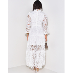 Premium ruffled lace dress