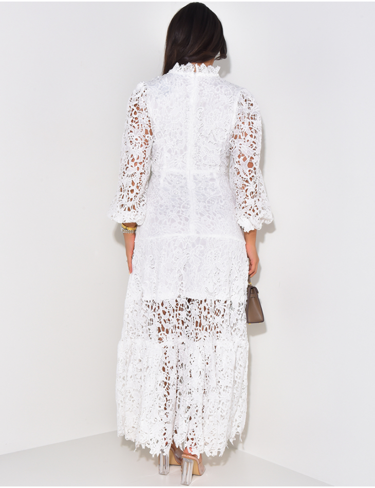 Premium ruffled lace dress