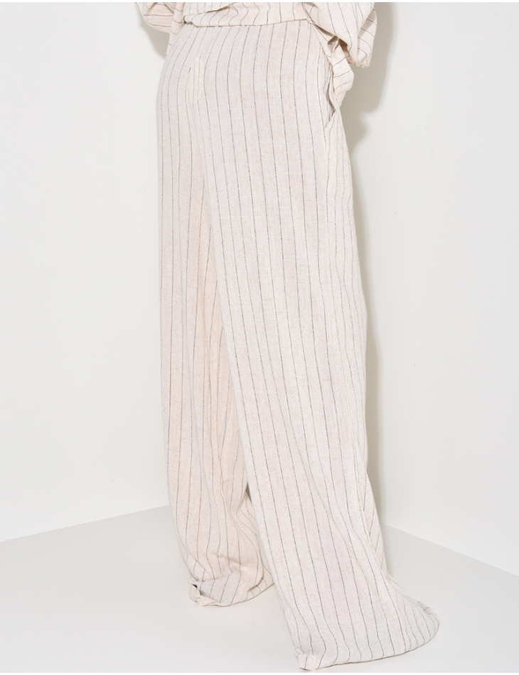 Striped linen trousers Striped linen trousers