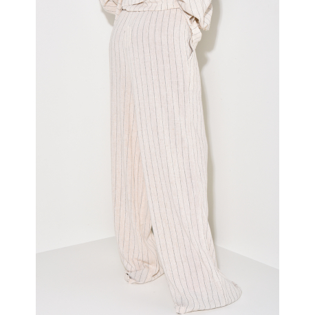 Striped linen trousers Striped linen trousers
