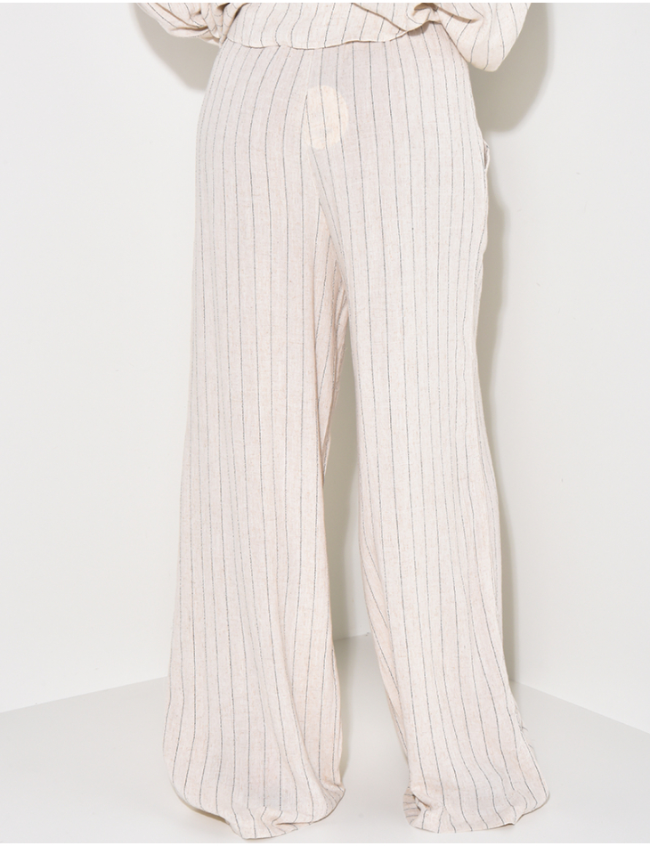 Striped linen trousers Striped linen trousers