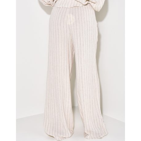 Striped linen trousers Striped linen trousers