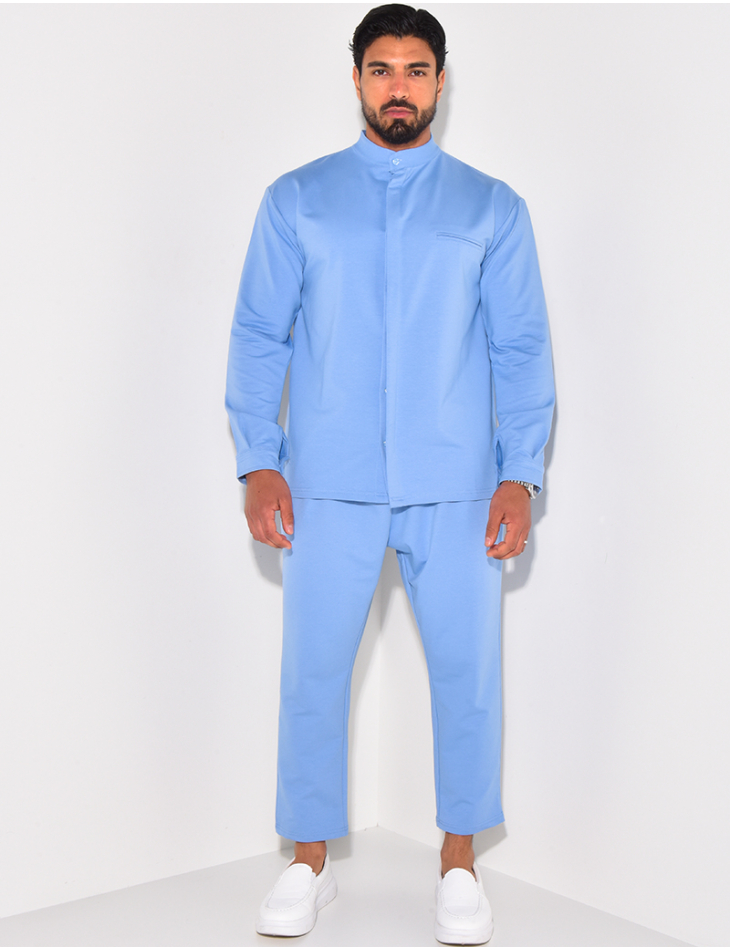 Ensemble pantalon et chemise à col rond Ensemble pantalon et chemise à col rond