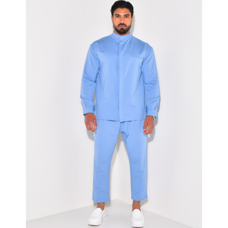 Ensemble pantalon et chemise à col rond Ensemble pantalon et chemise à col rond
