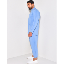 Ensemble pantalon et chemise à col rond Ensemble pantalon et chemise à col rond