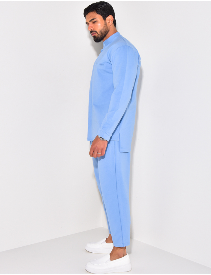 Ensemble pantalon et chemise à col rond Ensemble pantalon et chemise à col rond