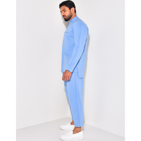 Ensemble pantalon et chemise à col rond Ensemble pantalon et chemise à col rond