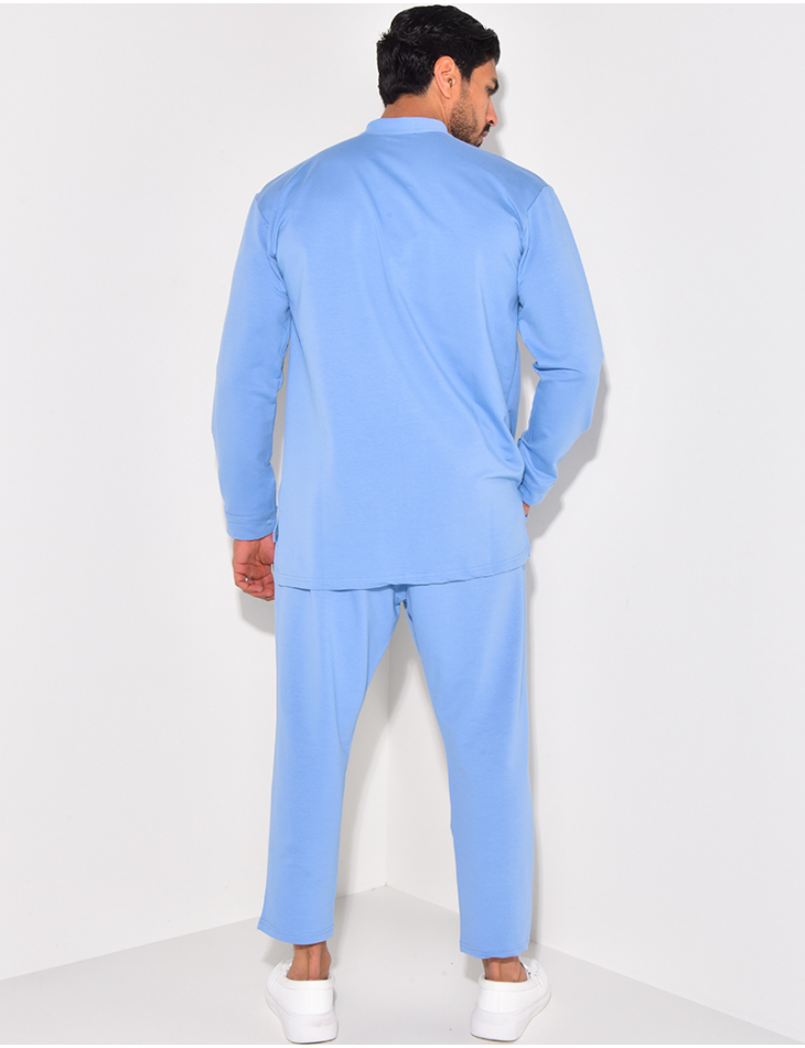 Ensemble pantalon et chemise à col rond Ensemble pantalon et chemise à col rond