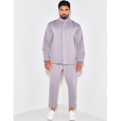 Ensemble pantalon et chemise à col rond Ensemble pantalon et chemise à col rond