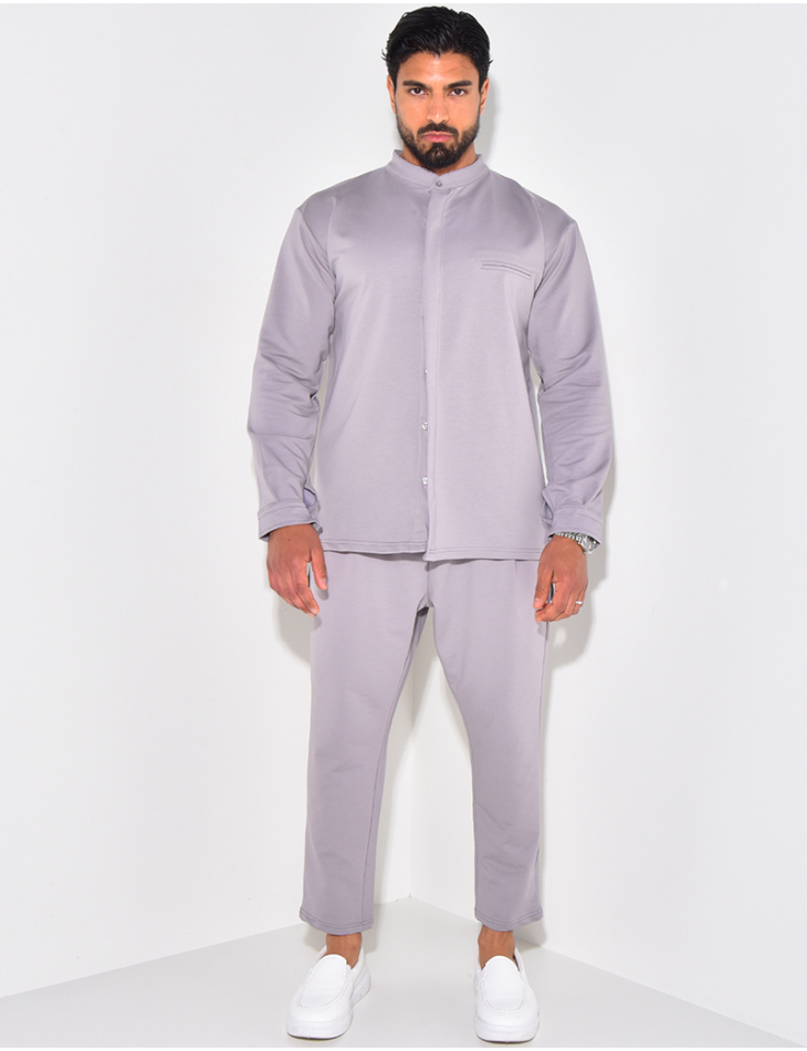 Ensemble pantalon et chemise à col rond Ensemble pantalon et chemise à col rond