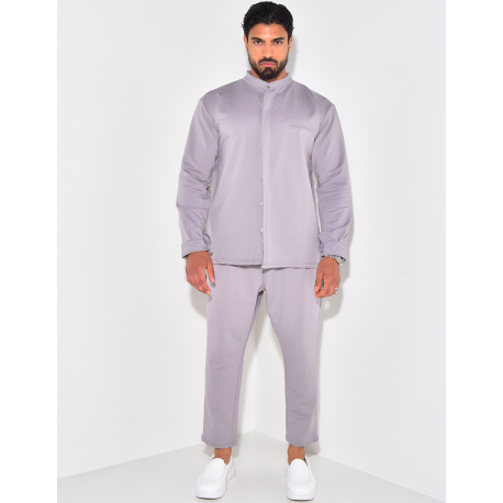 Ensemble pantalon et chemise à col rond Ensemble pantalon et chemise à col rond