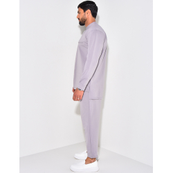 Ensemble pantalon et chemise à col rond Ensemble pantalon et chemise à col rond