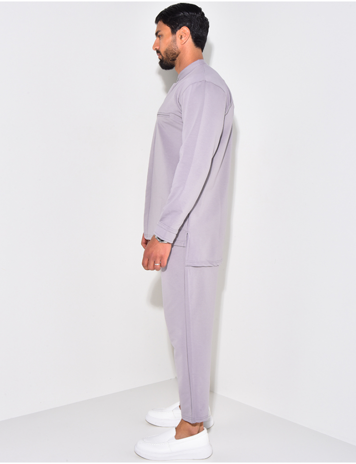 Ensemble pantalon et chemise à col rond Ensemble pantalon et chemise à col rond