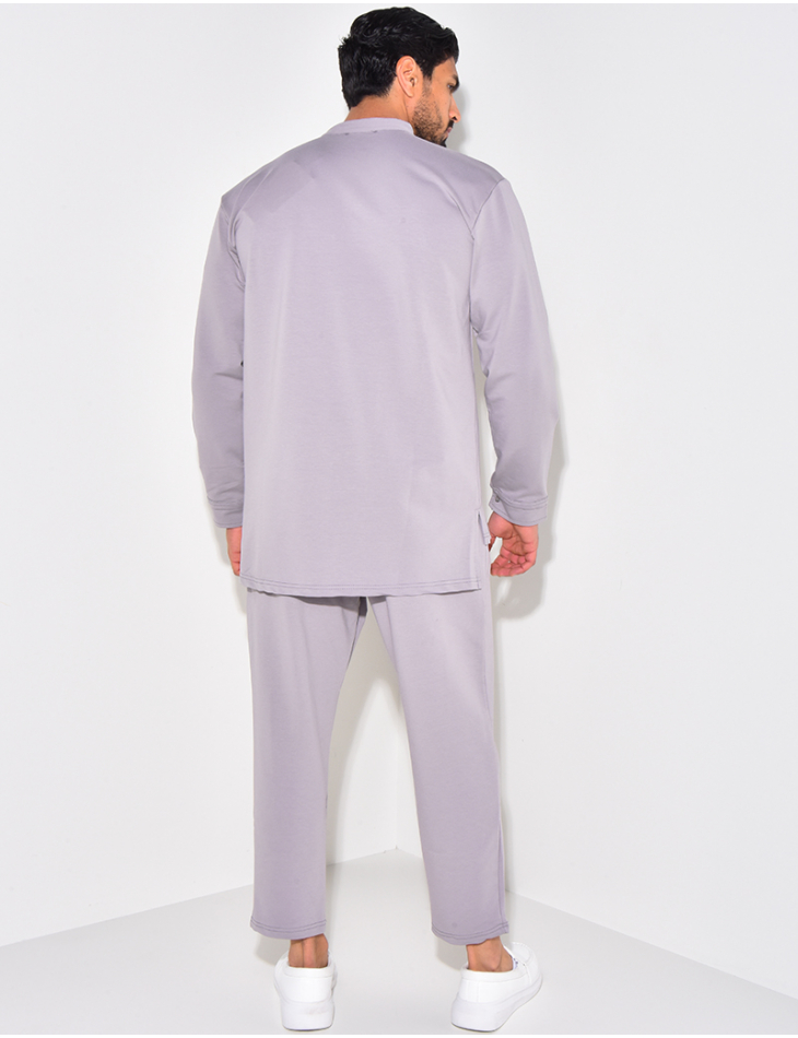 Ensemble pantalon et chemise à col rond Ensemble pantalon et chemise à col rond