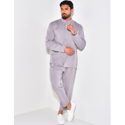 Ensemble pantalon et chemise à col rond Ensemble pantalon et chemise à col rond