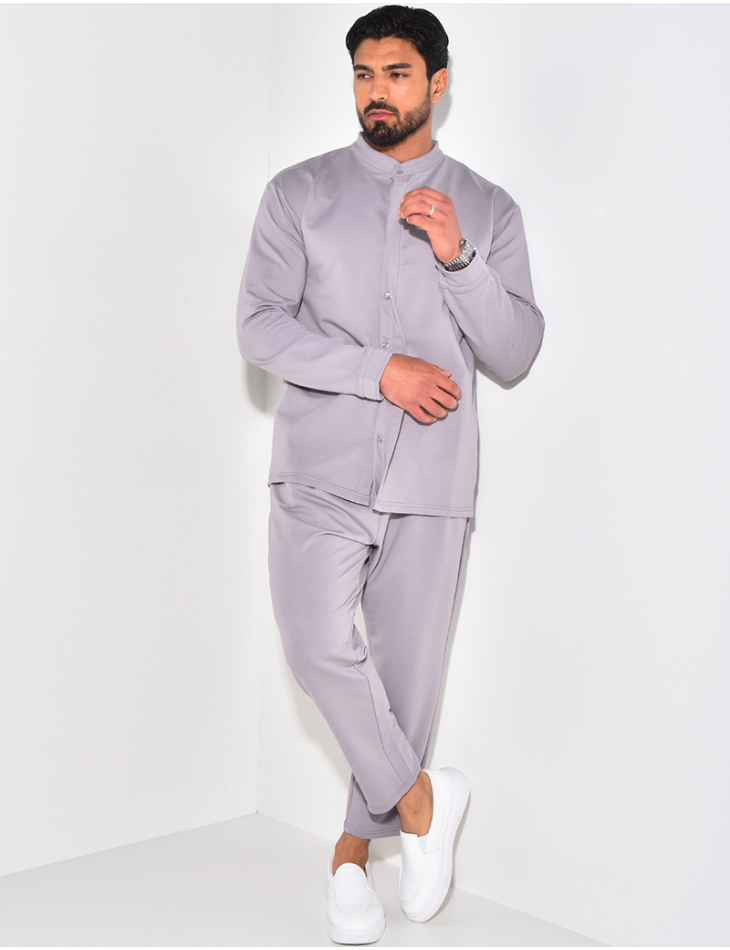 Ensemble pantalon et chemise à col rond Ensemble pantalon et chemise à col rond