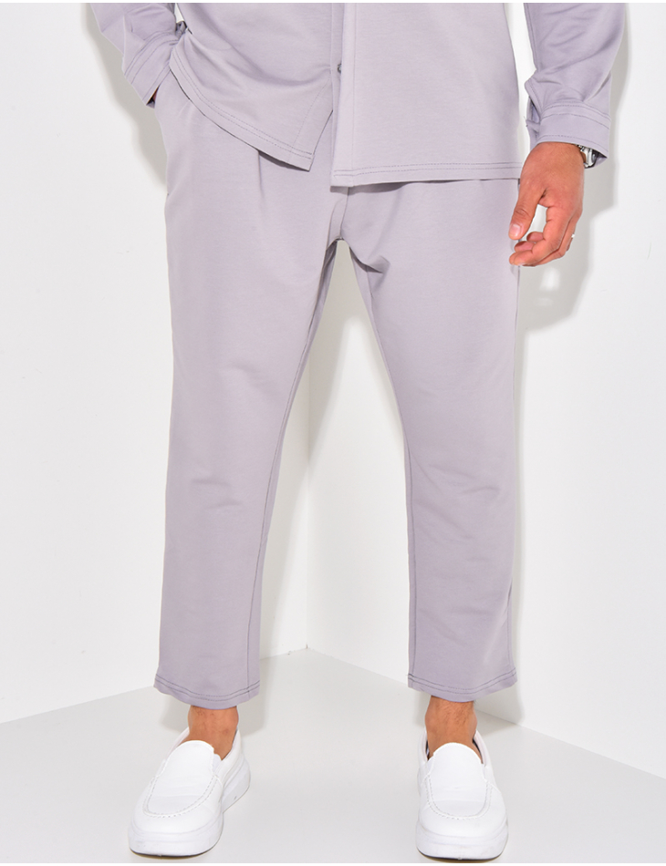 Ensemble pantalon et chemise à col rond Ensemble pantalon et chemise à col rond