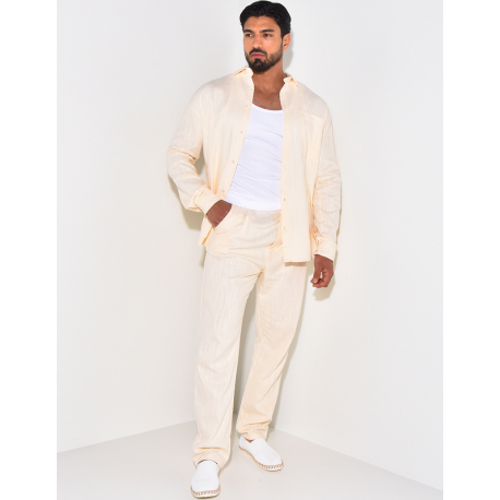 Ensemble pantalon et chemise en lin Ensemble pantalon et chemise en lin