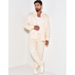 Ensemble pantalon et chemise en lin Ensemble pantalon et chemise en lin