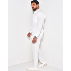 Ensemble pantalon et chemise texturé Ensemble pantalon et chemise texturé