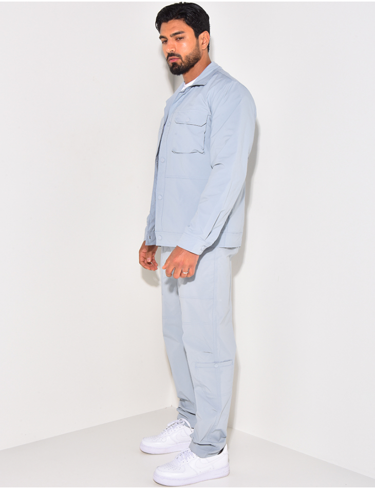 Ensemble fin pantalon et chemise à boutons pressions Ensemble fin pantalon et chemise à boutons pressions