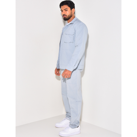 Ensemble fin pantalon et chemise à boutons pressions Ensemble fin pantalon et chemise à boutons pressions