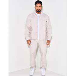 Ensemble fin pantalon et chemise à boutons pressions Ensemble fin pantalon et chemise à boutons pressions