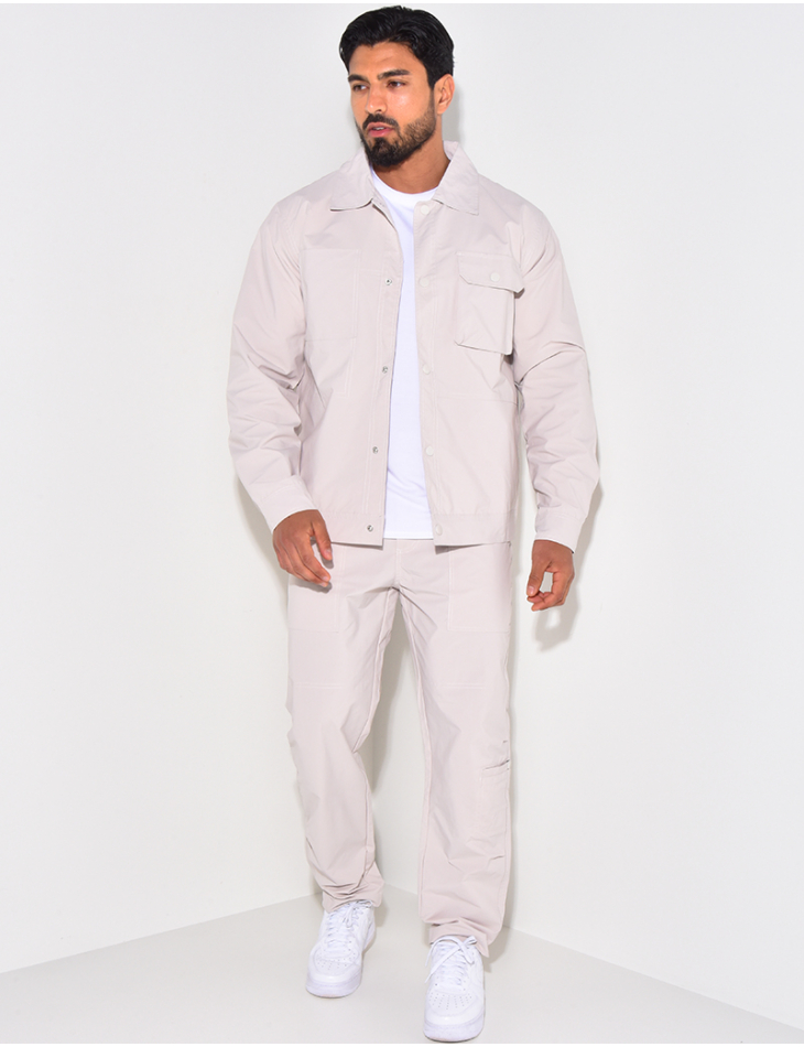 Ensemble fin pantalon et chemise à boutons pressions Ensemble fin pantalon et chemise à boutons pressions