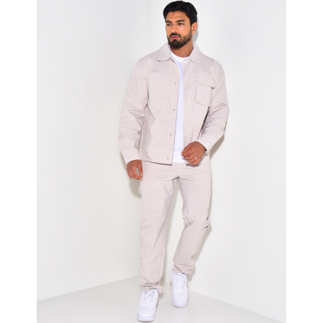 Ensemble fin pantalon et chemise à boutons pressions Ensemble fin pantalon et chemise à boutons pressions