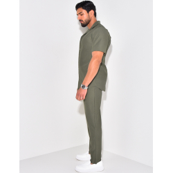 Ensemble pantalon et chemise plissé Ensemble pantalon et chemise plissé