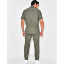 Ensemble pantalon et chemise plissé Ensemble pantalon et chemise plissé