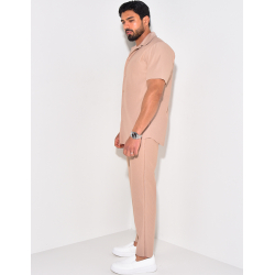 Ensemble pantalon et chemise plissé Ensemble pantalon et chemise plissé