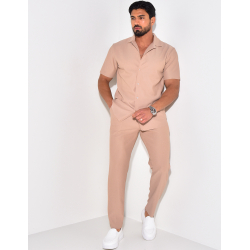 Ensemble pantalon et chemise plissé Ensemble pantalon et chemise plissé
