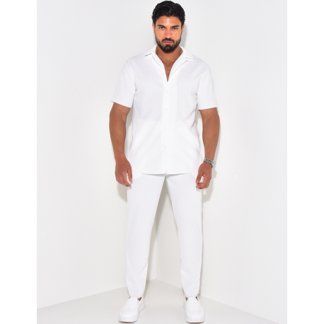 Ensemble pantalon et chemise plissé Ensemble pantalon et chemise plissé