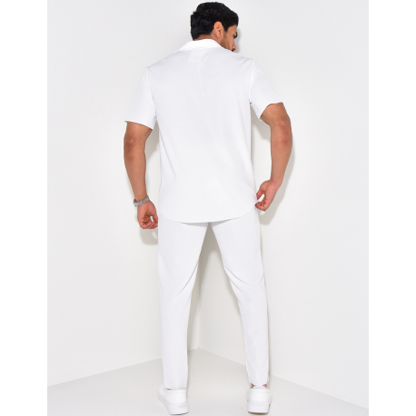 Ensemble pantalon et chemise plissé Ensemble pantalon et chemise plissé