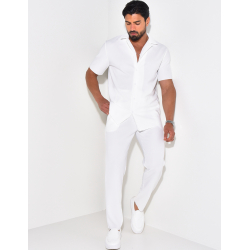 Ensemble pantalon et chemise plissé Ensemble pantalon et chemise plissé