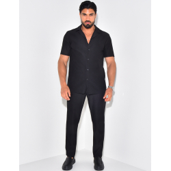 Ensemble pantalon et chemise plissé Ensemble pantalon et chemise plissé