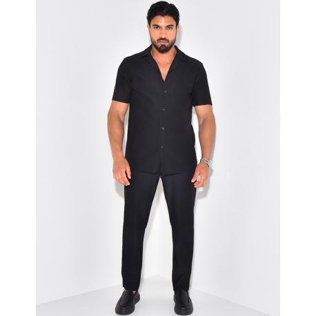 Ensemble pantalon et chemise plissé Ensemble pantalon et chemise plissé