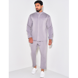 Ensemble pantalon et chemise à col rond Ensemble pantalon et chemise à col rond