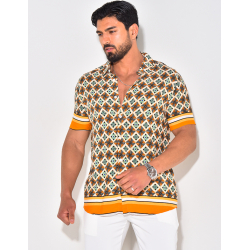 Chemise manches courtes à rayures Chemise manches courtes à rayures