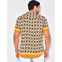 Chemise manches courtes à rayures Chemise manches courtes à rayures