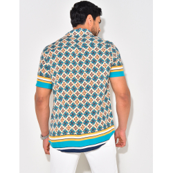 Chemise manches courtes à rayures