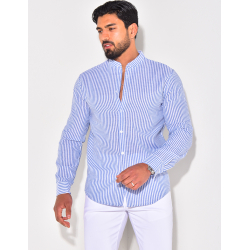 Chemise manches longues à rayures Chemise manches longues à rayures