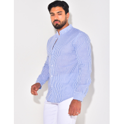 Chemise manches longues à rayures Chemise manches longues à rayures