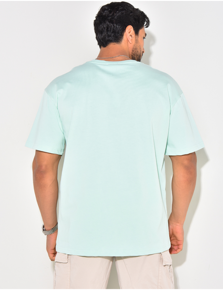 T-shirt coeur brodé